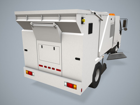 街路清掃車 --336-- 3Dモデル