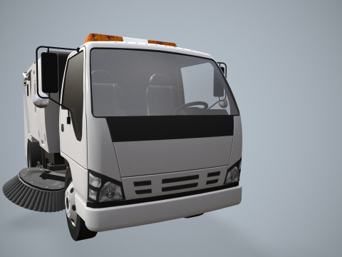 街路清掃車 --336-- 3Dモデル