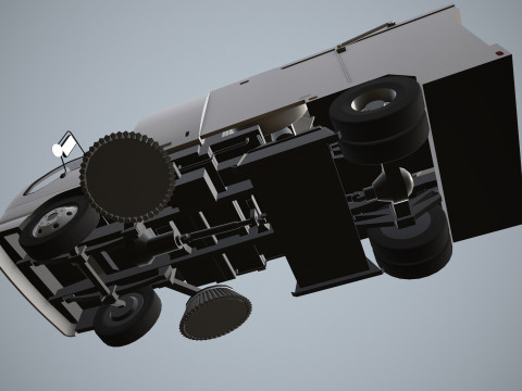 街路清掃車 --336-- 3Dモデル