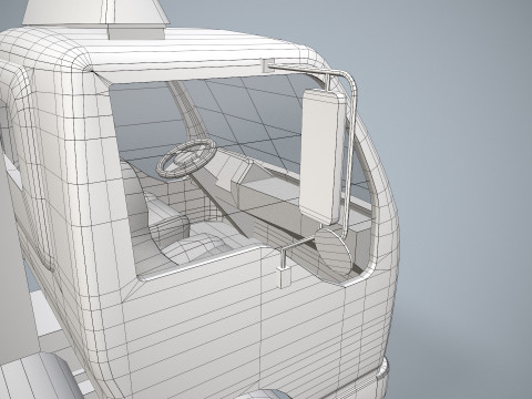 街路清掃車 --336-- 3Dモデル