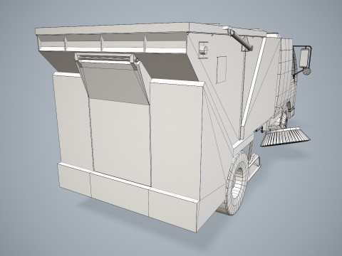 街路清掃車 --336-- 3Dモデル