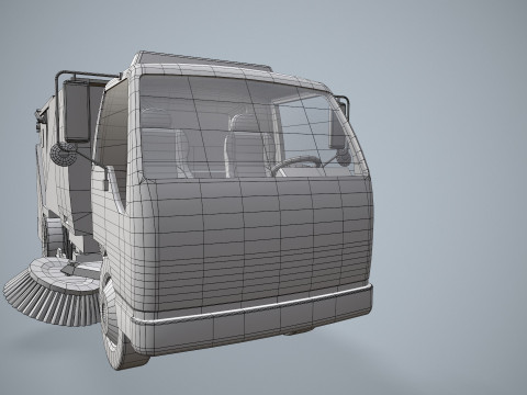 街路清掃車 --336-- 3Dモデル
