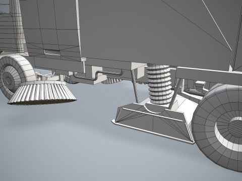 街路清掃車 --336-- 3Dモデル