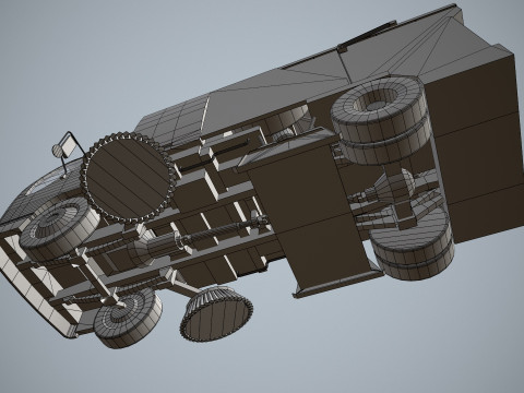 街路清掃車 --336-- 3Dモデル