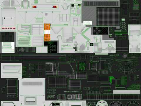 街路清掃車 --336-- 3Dモデル