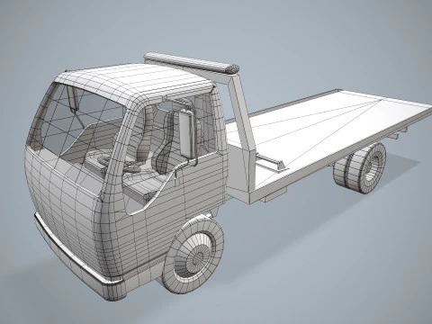 Tow Truck --337-- 3D Model