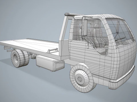 Tow Truck --337-- 3D Model