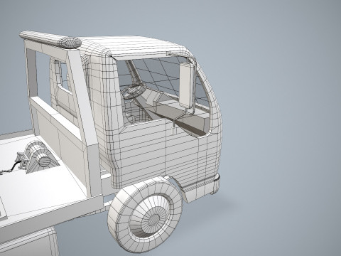 レッカー車 --337-- 3Dモデル