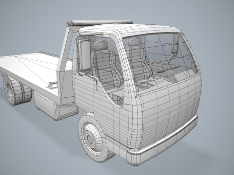 レッカー車 --337-- 3Dモデル