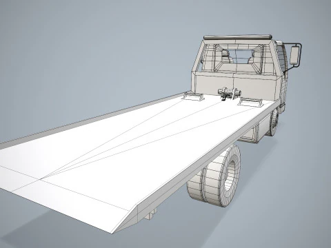 Tow Truck --337-- 3D Model