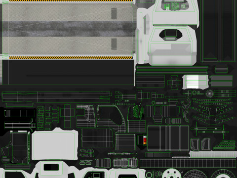 レッカー車 --337-- 3Dモデル