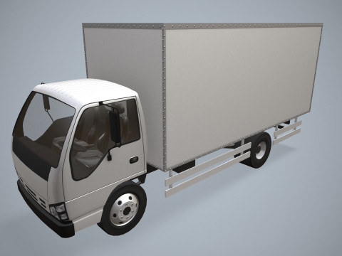 Грузовик-фургон --338-- 3D Модель