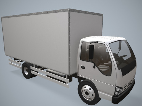 Грузовик-фургон --338-- 3D Модель