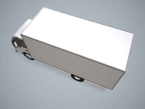 Грузовик-фургон --338-- 3D Модель