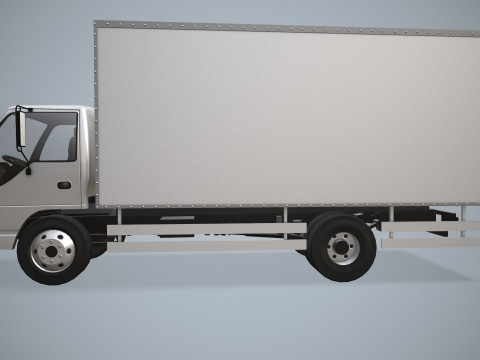 Грузовик-фургон --338-- 3D Модель