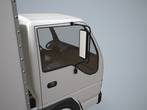 Грузовик-фургон --338-- 3D Модель