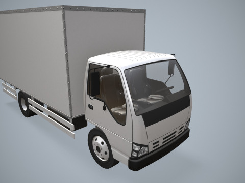 Грузовик-фургон --338-- 3D Модель