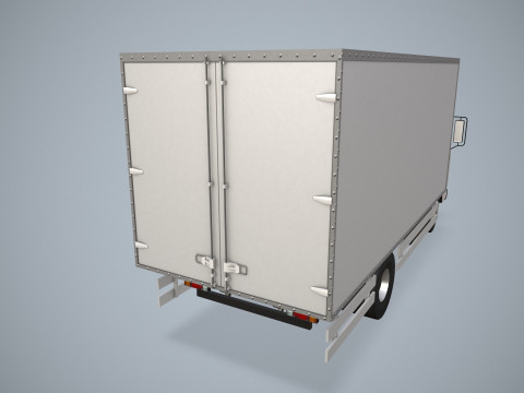 Грузовик-фургон --338-- 3D Модель