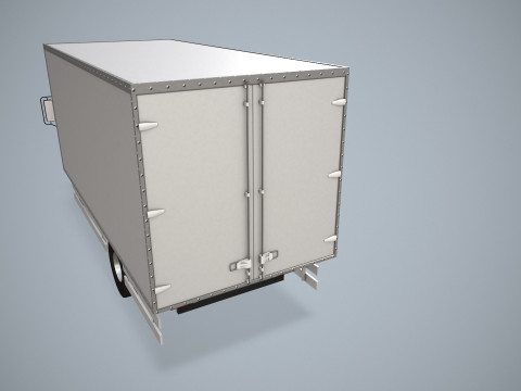 Грузовик-фургон --338-- 3D Модель