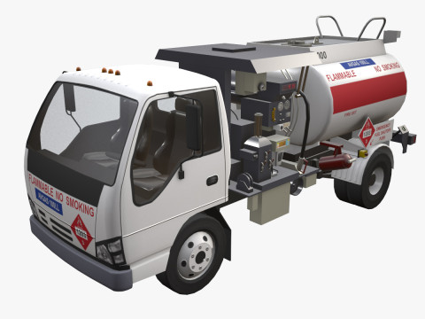 Avgas Fueler Truck --339-- 3D Model