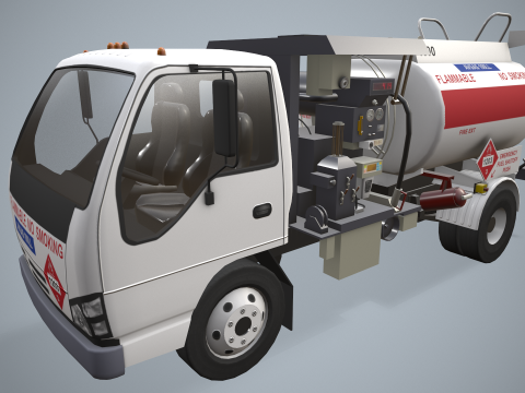 Avgas Fueler Truck --339-- 3D Model