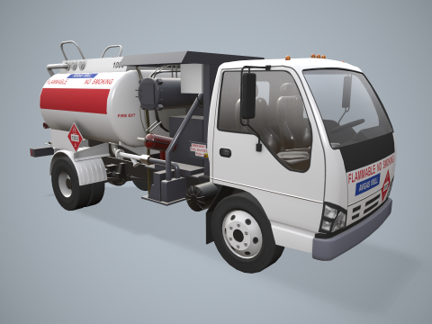 Avgas Fueler Truck --339-- 3D Model