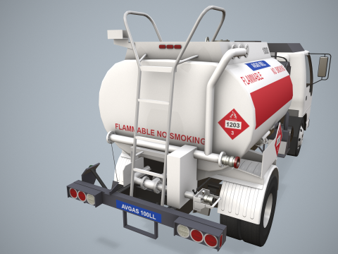 Avgas Fueler Truck --339-- 3D Model