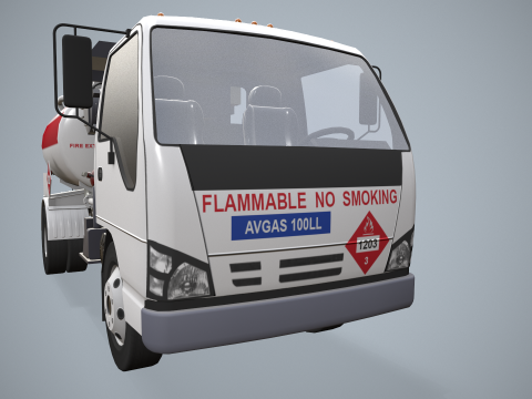 Avgas Fueler Truck --339-- 3D Model