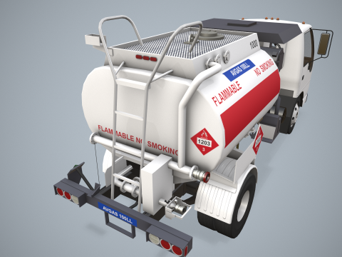 Avgas Fueler Truck --339-- 3D Model