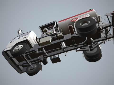 Avgas Fueler Truck --339-- 3D Model