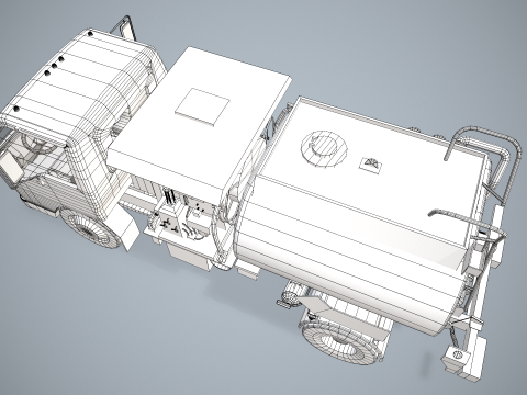 Avgas Fueler Truck --339-- 3D Model