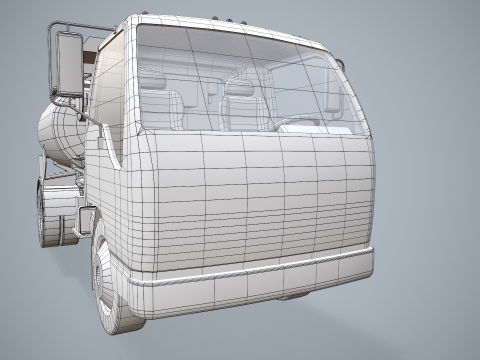 Avgas Fueler Truck --339-- 3D Model