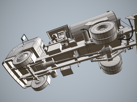 Avgas Fueler Truck --339-- 3D Model