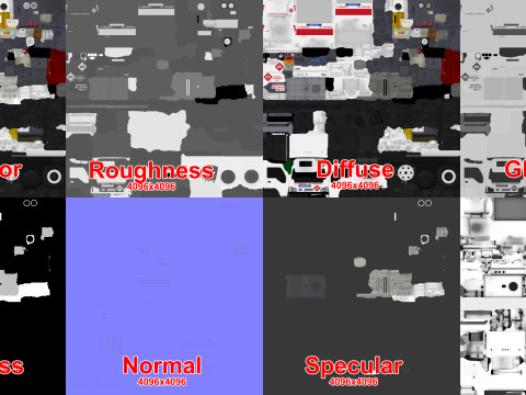 Avgas Fueler Truck --339-- 3D Model