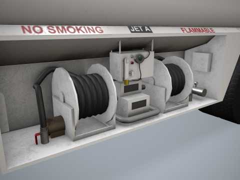 Fuel Truck --340-- 3D Model