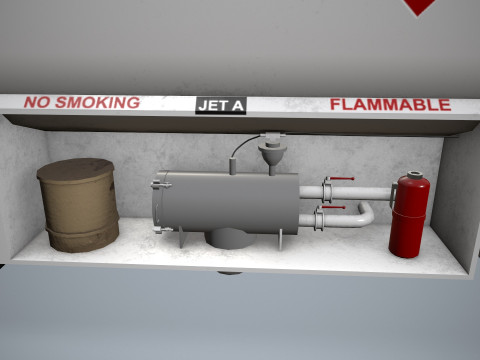 Fuel Truck --340-- 3D Model