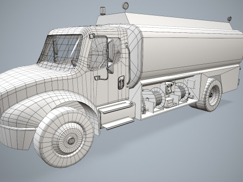Fuel Truck --340-- 3D Model