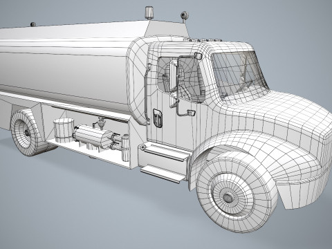 Fuel Truck --340-- 3D Model
