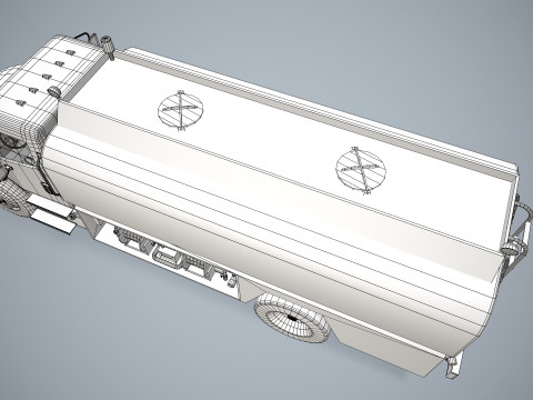 Fuel Truck --340-- 3D Model