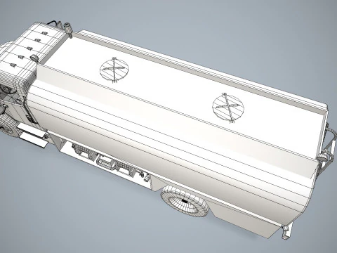 Fuel Truck --340-- 3D Model