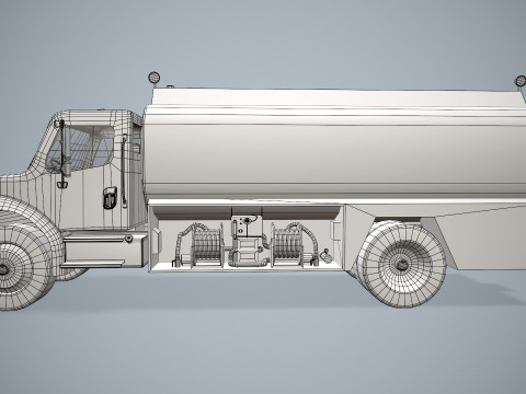 Fuel Truck --340-- 3D Model