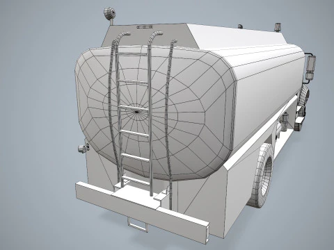 Fuel Truck --340-- 3D Model