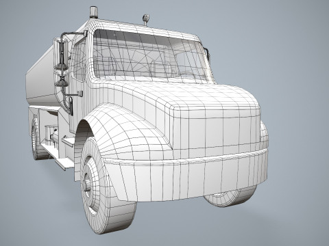 Fuel Truck --340-- 3D Model