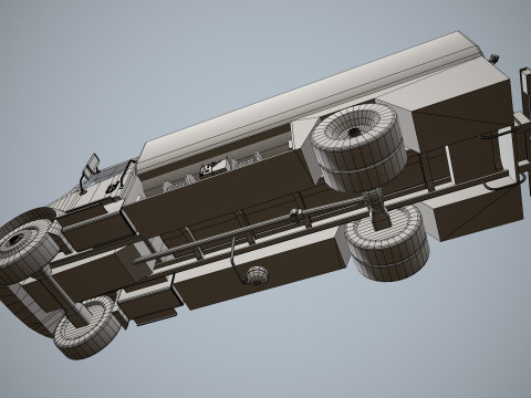 Fuel Truck --340-- 3D Model