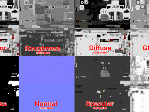 Fuel Truck --340-- 3D Model