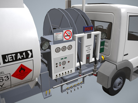 Fuel Truck --341-- 3D Model