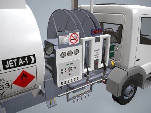 Truk Bahan Bakar --341-- Model 3D