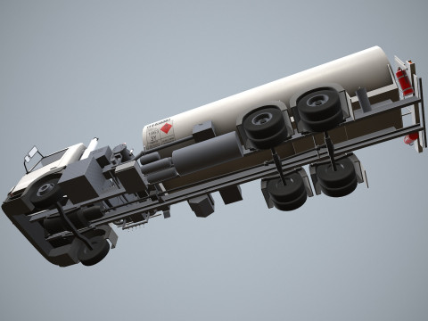 Fuel Truck --341-- 3D Model