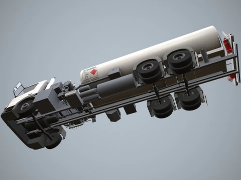 Truk Bahan Bakar --341-- Model 3D