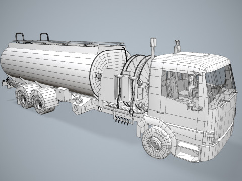 Fuel Truck --341-- 3D Model